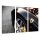 MULTI Wood Printings, Picture Wall Hanging, Car Ferrari Negro