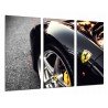 Cuadro Moderno Fotografico base madera, Coche Ferrari Negro
