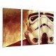 MULTI Wood Printings, Picture Wall Hanging, Star Wars, Helmet Army Darth Vader