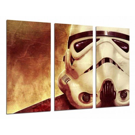 MULTI Wood Printings, Picture Wall Hanging, Star Wars, Helmet Army Darth Vader