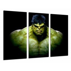 Cuadro Moderno Fotografico base madera, Hulk, Superheroe, Comic