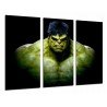 Cuadro Moderno Fotografico base madera, Hulk, Superheroe, Comic