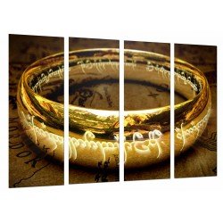 MULTI Wood Printings, Picture Wall Hanging, the Lord of The Rings, the Ring of Power