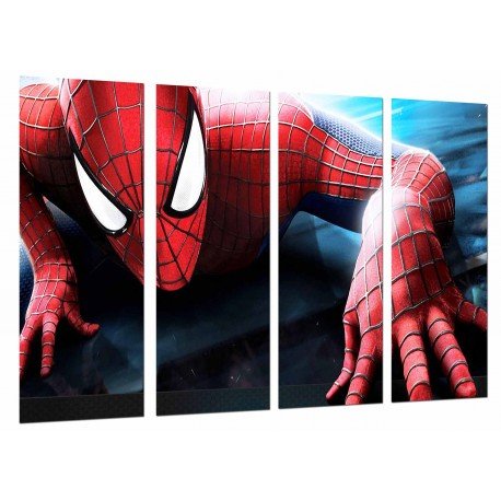 Cuadro Moderno Fotografico base madera, Spiderman, Superheroe, Hombre Arana