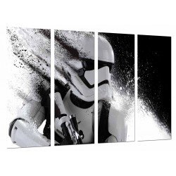Cuadro Moderno Fotografico base madera, Star Wars, Casco Ejercito Darth Vader