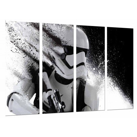 MULTI Wood Printings, Picture Wall Hanging, Star Wars, Helmet Army Darth Vader