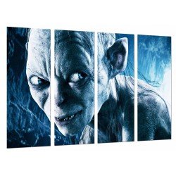 MULTI Wood Printings, Picture Wall Hanging, the Lord of The Rings, Gollum