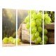 MULTI Wood Printings, Picture Wall Hanging, Grapes, Wine White, La Rioja, Bodegas