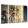 MULTI Wood Printings, Picture Wall Hanging, Bike Vintage, Bike of Walk
