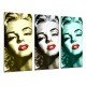 MULTI Wood Printings, Picture Wall Hanging, Actress Marilyn Monroe, Icon Sexual, Blonde, Myth Erotico