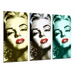 Cuadro Moderno Fotografico base madera, Actriz Marilyn Monroe, Icono Sexual, Rubia, Mito Erotico