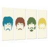 Cuadro Moderno Fotografico base madera, Los Beatles, John Lennon, Paul Mccartney, Famoso, Musica