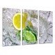 MULTI Wood Printings, Picture Wall Hanging, Lime, Lemons in the Water, Fruit Acid