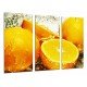 MULTI Wood Printings, Picture Wall Hanging, Fruit Orange in Agua