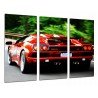 Cuadro Moderno Fotografico base madera, Lamborghini Diablo Rojo, Coche, Carrera