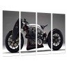 Cuadro Moderno Fotografico base madera, Moto Moderna de Carrera