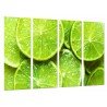 Cuadro Moderno Fotografico base madera, Lima, Limon, Fruta Verde