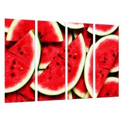 MULTI Wood Printings, Picture Wall Hanging, Watermelon in Sliced, Fruit