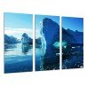 Cuadro Moderno Fotografico base madera, Iceberg en el Mar, Hielo en el Oceano