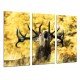 MULTI Wood Printings, Picture Wall Hanging, Animal Deer in the Nature, Berrea, Life Wild