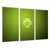 MULTI Wood Printings, Picture Wall Hanging, Logo Android Green