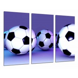 MULTI Wood Printings, Picture Wall Hanging, Sport Football, Balones, Balls, Background Purple