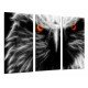 MULTI Wood Printings, Picture Wall Hanging, Animal Eagle Eye of Fire, Life Wild