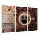 MULTI Wood Printings, Picture Wall Hanging, Coffee Shop, Cup Smile and Grain of Cafe