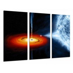 MULTI Wood Printings, Picture Wall Hanging, Astronomy, Hold  Black, Space, Planets, Star