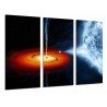 Cuadro Moderno Fotografico base madera, Astronomia, Agujero Negro, Espacio, Planetas, Estrella