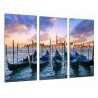 MULTI Wood Printings, Picture Wall Hanging, Landscape Sunset  Gonads, Ships Venice