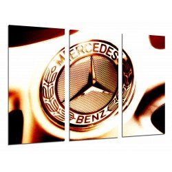 MULTI Wood Printings, Picture Wall Hanging, Logo Mercedes Benz, Car, Brand, Motor