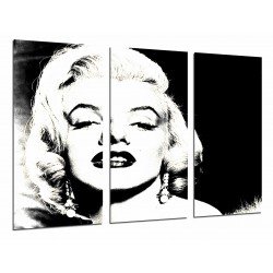 MULTI Wood Printings, Picture Wall Hanging, Woman Sexy Famosa, Marilyn Monroe, White and Negro