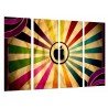 MULTI Wood Printings, Picture Wall Hanging, Logo Apple Vintage, Colors, Rainbow, Technology