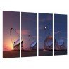 Cuadro Moderno Fotografico base madera, Paisaje cielo Atardecer, Astrofisica, Canarias, Espana