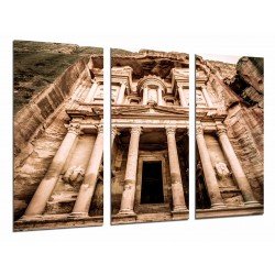 Cuadro Moderno Fotografico base madera, Decoracion Ciudad Desierto, Petra, Jordania