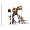 Cuadro Moderno Fotografico base madera, Trasformers Amarillo, Autobosts, Bumblebee, Blanco