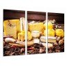 Cuadro Moderno Fotografico base madera, Charcuteria, Queseria, Tipos de Queso Tabla, Guindillas, Variedades