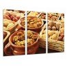Cuadro Moderno Fotografico base madera, Cocina, Tienda Comestibles, Frutos Secos Almendras