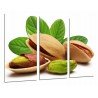 Cuadro Moderno Fotografico base madera, Comestibles, Cocina, Frutos Secos, Cascara Pistacho Hoja