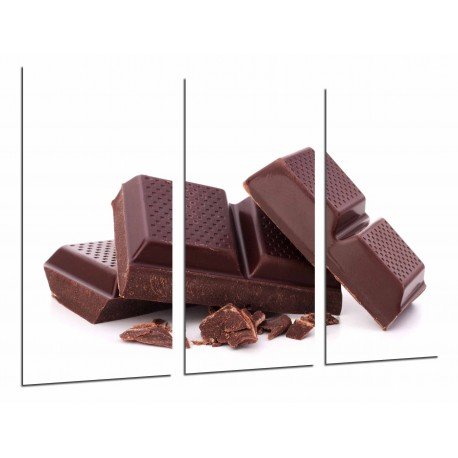 Cuadro Moderno Fotografico base madera, Comestibles, Cocina, Dulce Postre Chocolate, Blanco