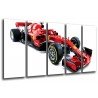 Cuadro Moderno Fotografico base madera, Coche Formula 1, Ferrari F1 SF71-H 2018, Vettel, Raikkonen