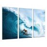 Cuadro Moderno Fotografico de madera, Deporte, Surf, ola