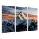 Cuadro Moderno Fotografico de madera, Montaña, Everest, Escalada, Himalaya, Atardecer