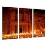 Cuadro Moderno Fotografico de madera, Petra, Jordania,  Yacimiento arqueológico, 7 maravillas del mundo