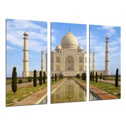 Cuadro Moderno Fotografico de madera, Taj Mahal, Índia, Palacio, 7 maravillas del mundo