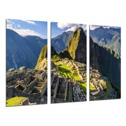 Cuadro Moderno Fotografico de madera, Machu Picchu, Los Andes, Perú, 7 maravillas del mundo