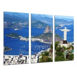 Cuadro Moderno Fotografico de madera, Cristo Redentor, Río de Janeiro, Jesús de Nazaret, 7 maravillas del mundo