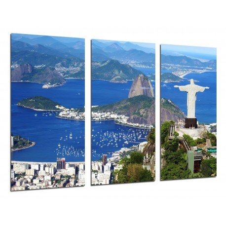 Cuadro Moderno Fotografico de madera, Cristo Redentor, Río de Janeiro, Jesús de Nazaret, 7 maravillas del mundo