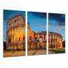 Cuadro Moderno Fotografico de madera, Coliseo Romano, Roma, Italia, 7 maravillas del mundo